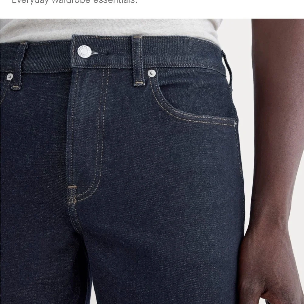 Everlane Uniform Organic Cotton The Athletic Jeans Size 28x28. Like new!